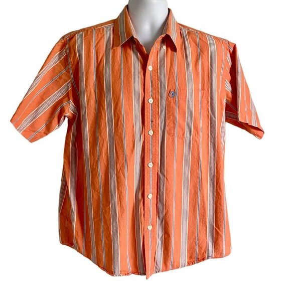 Duck Head Button Down Short Sleeve Cotton Shirt Men's Large - Picture 2 of 8